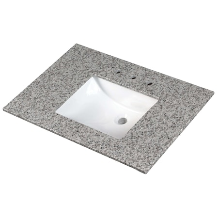 Msi Argento Grigio 37"x22" Granite Vanity Top ZOR-VANS-3722-0022